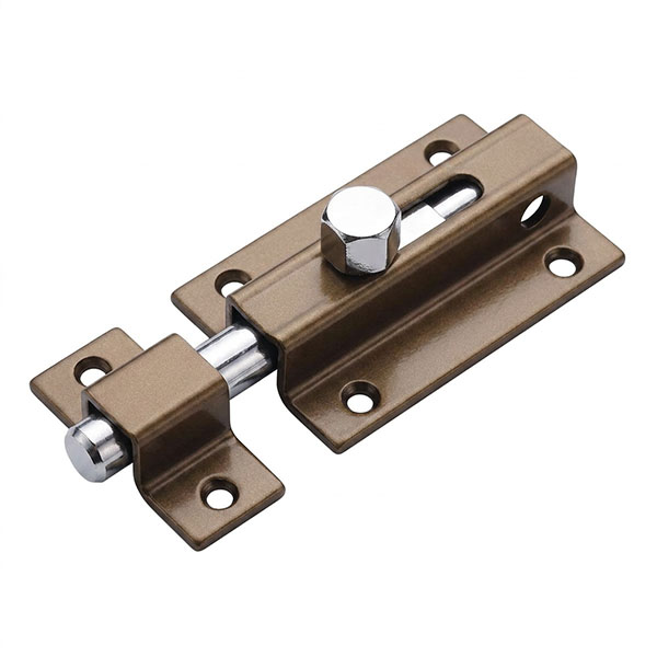 MINUTEX Catenaccio Portalucchetto Asta Tonda in Acciaio Bronzato - MINUTEX - Immagine 3